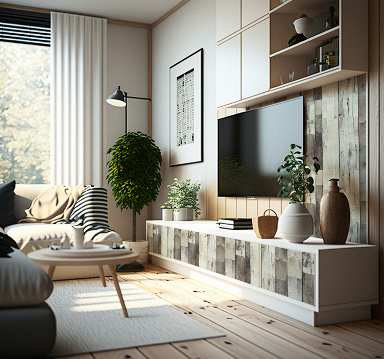 Svetlo leseno nalepka za pohištvo - TenStickers