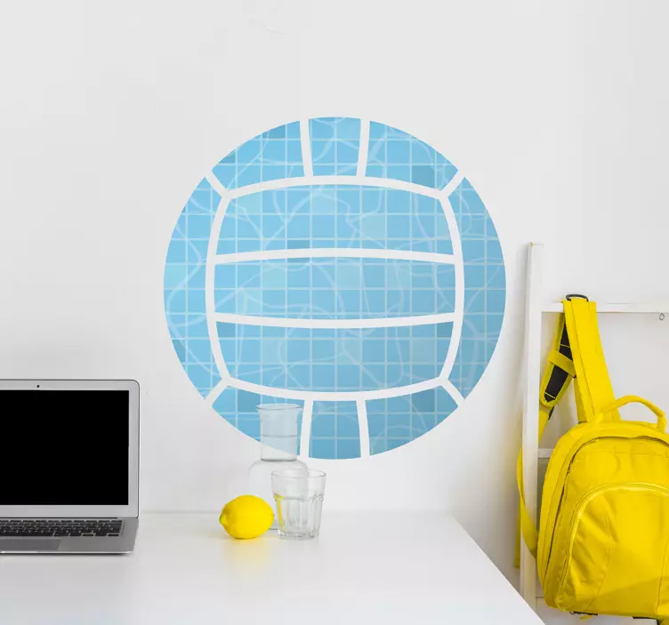 Stenski dekor z žogo za vaterpolo - TenStickers