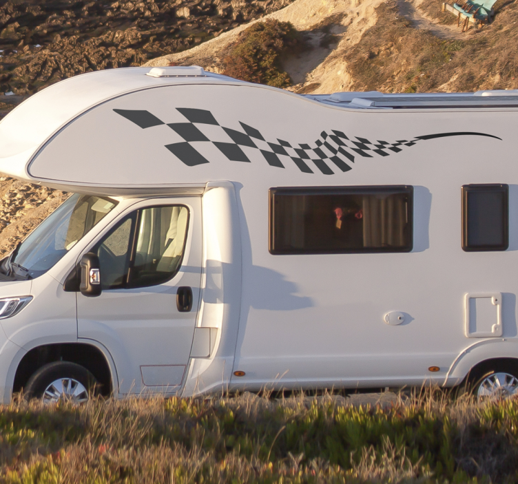 Strani dirkalnih blokov nalepka za prikolice - TenStickers