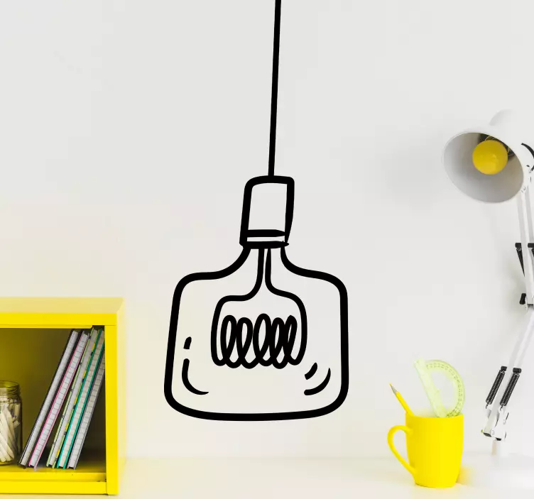 Stylish hanging light dekorativna nalepka - TenStickers