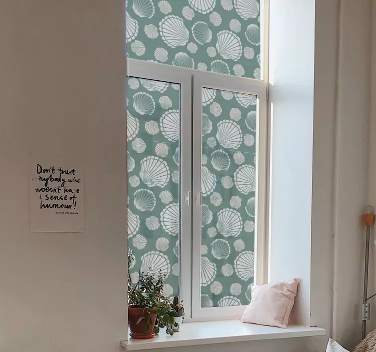 Nalepka za okna svetovne školjke - TenStickers