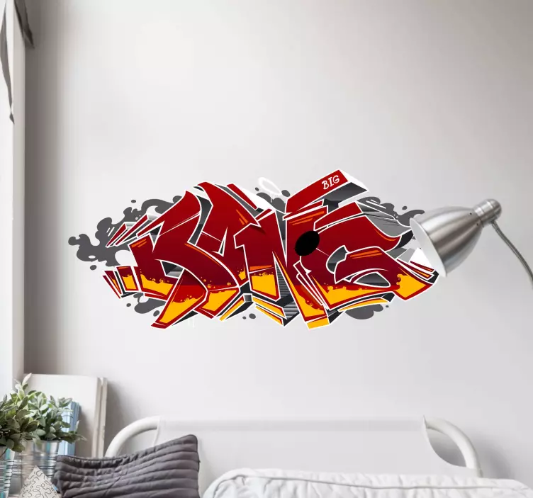 fototapeta 3d nalepka z grafiti - TenStickers