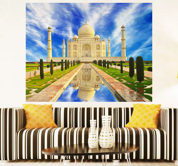 Taj mahal stenski mural - TenStickers