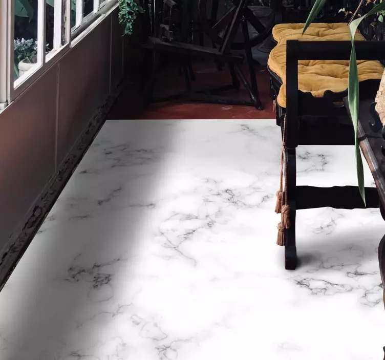 Talna nalepka iz belega sivega marmorja - TenStickers