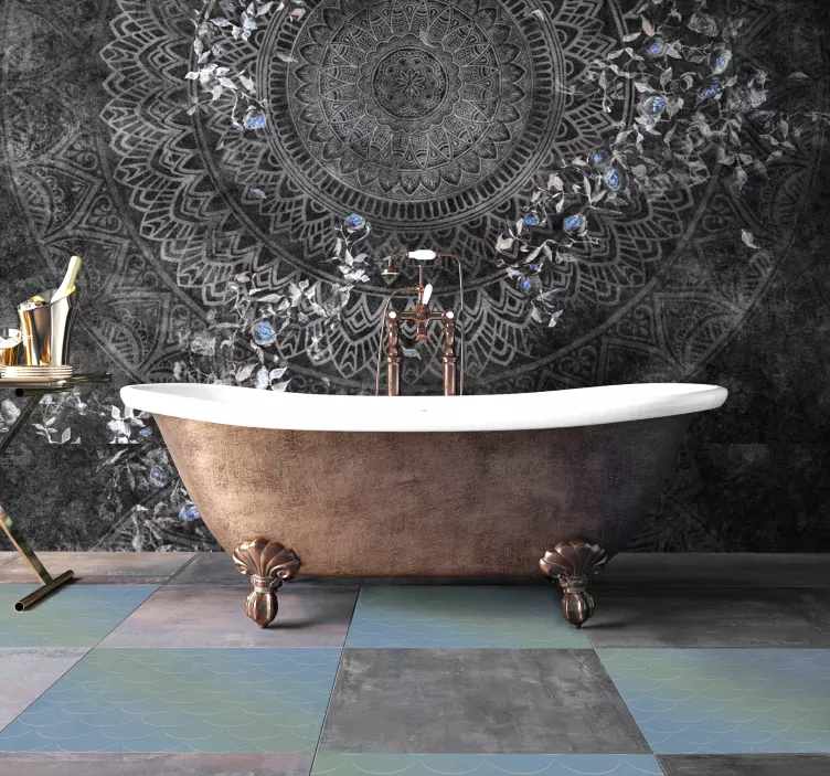 Talne pastelne lestvice vzorec talna nalepka - TenStickers