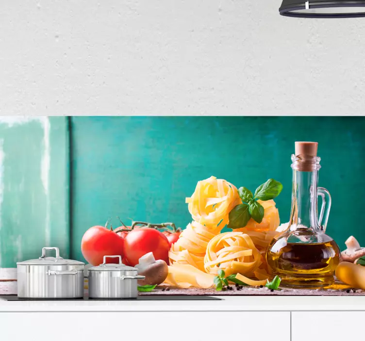 Nalepka menija za hrano s sestavinami testenin - TenStickers
