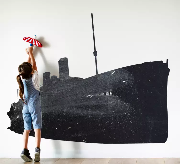 Titanic fun silhouette napišite na nalepko - TenStickers