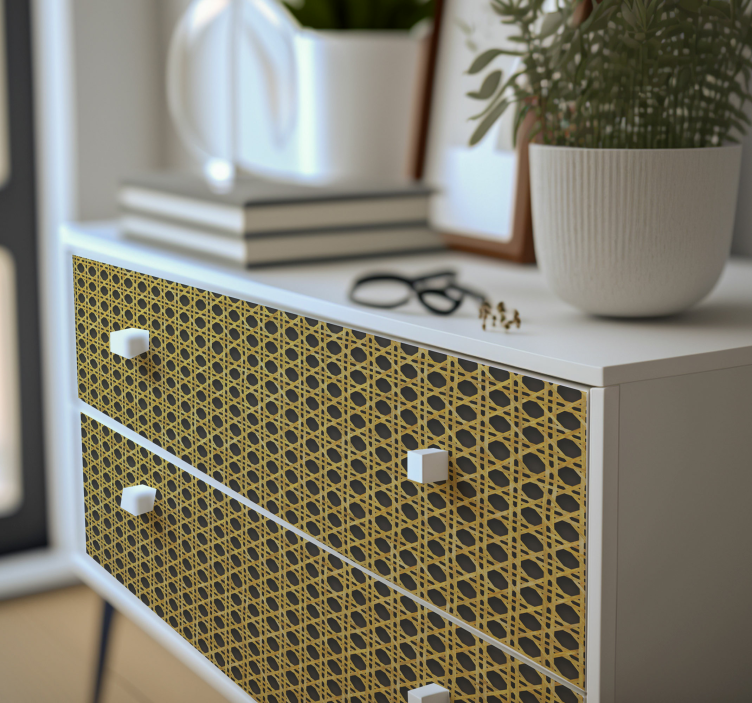 Tkani ratan luknje pohištva nalepka  - TenStickers