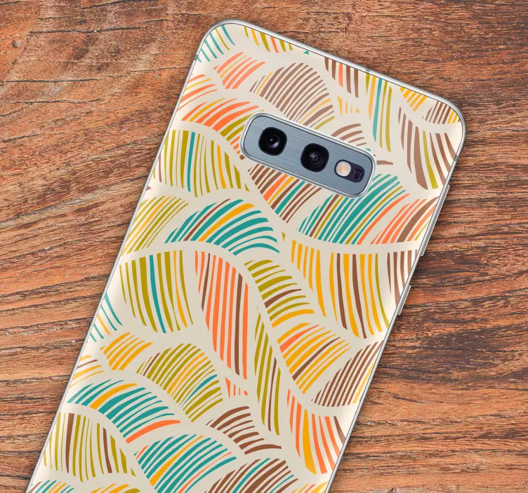 Tropski listi cvetlični telefon nalepke - TenStickers