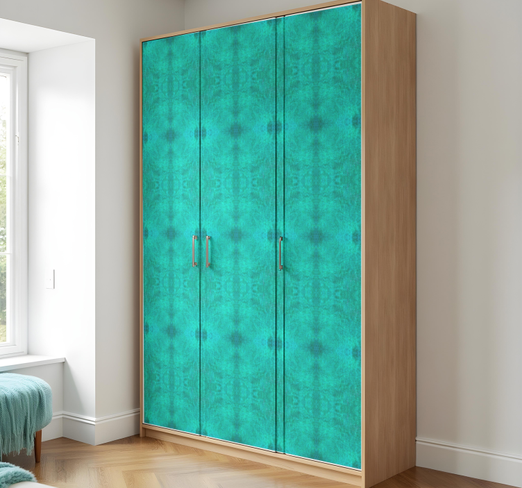 Turkizni teksturni vzorec Nalepka za pohištvo - TenStickers