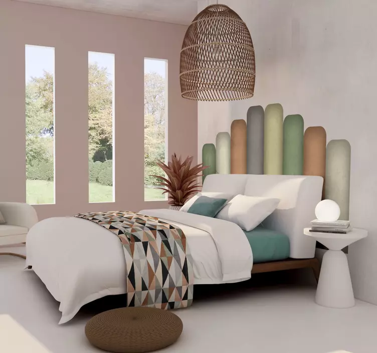 Ukrivljena mehka oblika nalepka za vzglavje - TenStickers