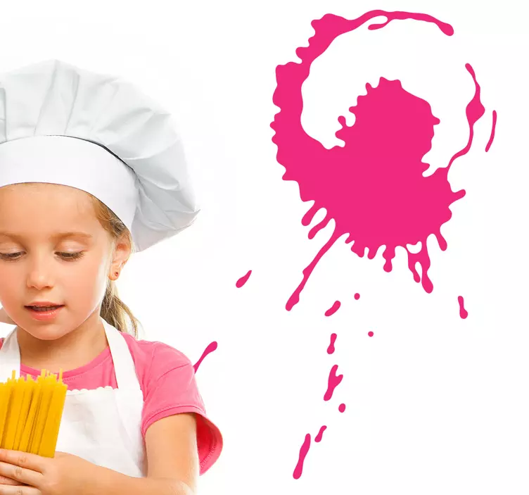 Ustvarjalni vzorec pljuska dekorativna nalepka - TenStickers