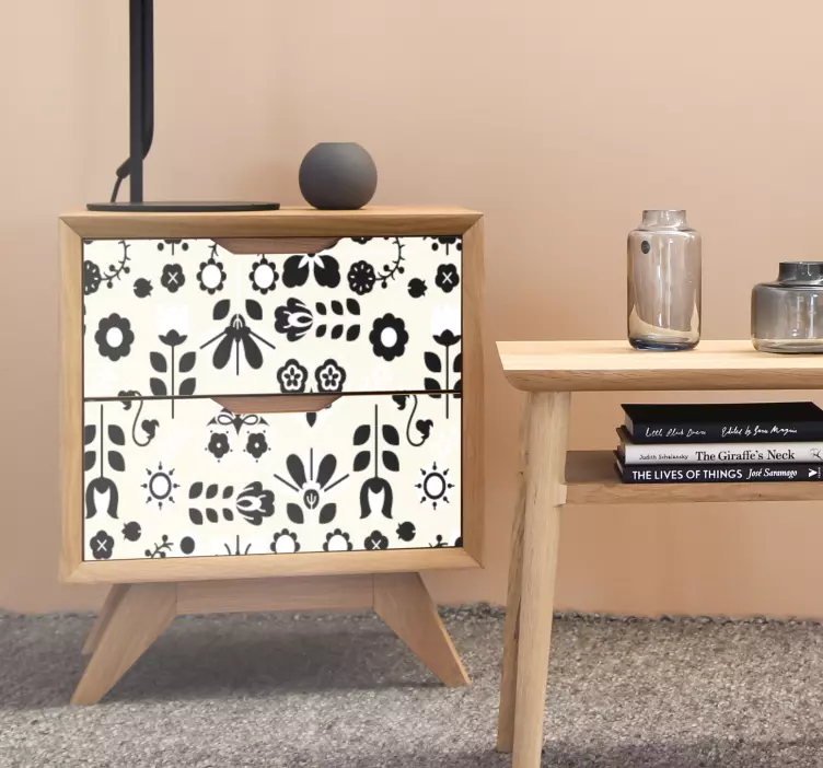 Ustvarjanje botaničnega aranžmaja Nalepka za pohištvo - TenStickers