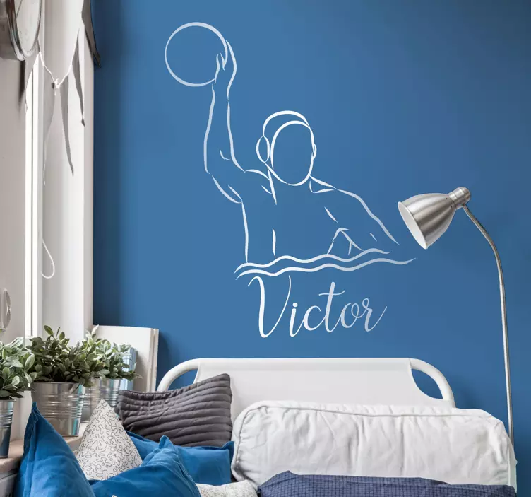 Vaterpolo z imenom stenski dekor - TenStickers