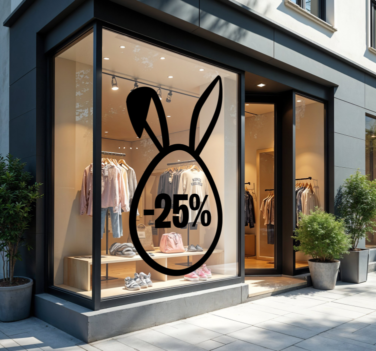 Velikonočni popust nalepka za izložbe - TenStickers