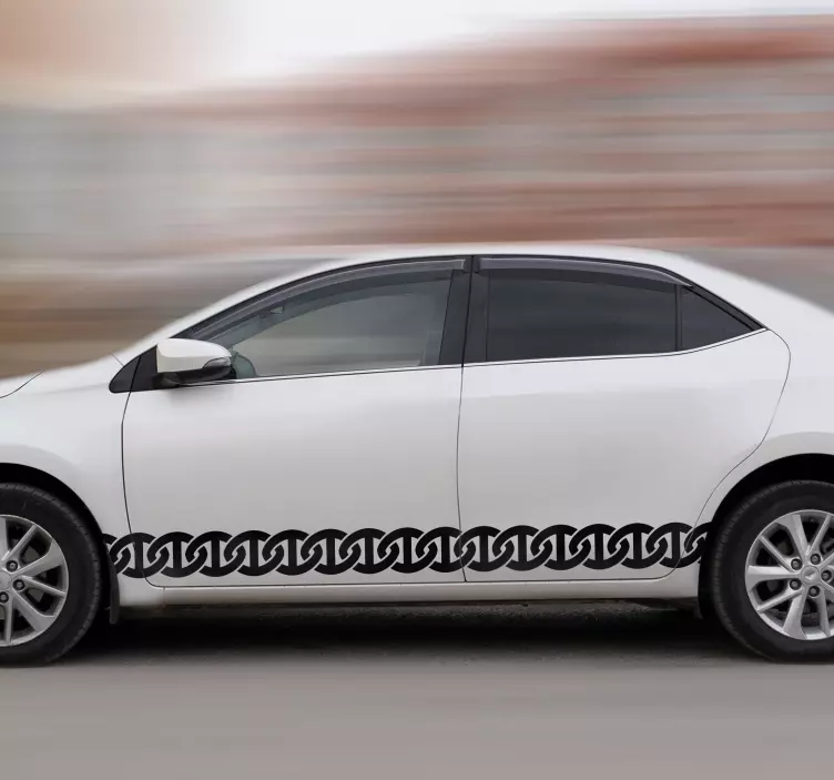 Verige avtomobilske nalepka - TenStickers