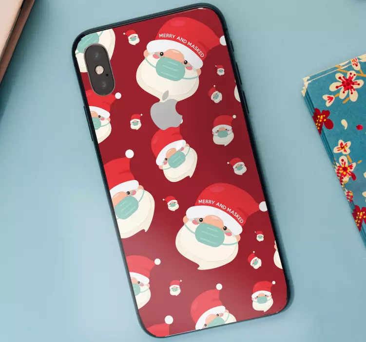 Veseli obrazi božička nalepka živali - TenStickers