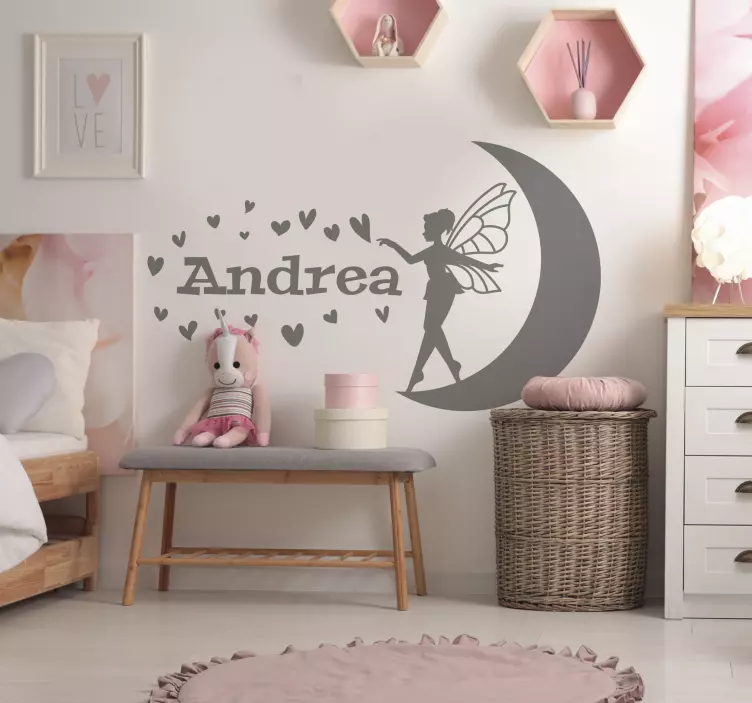 Vila, ki širi ljubezen angel nalepka - TenStickers