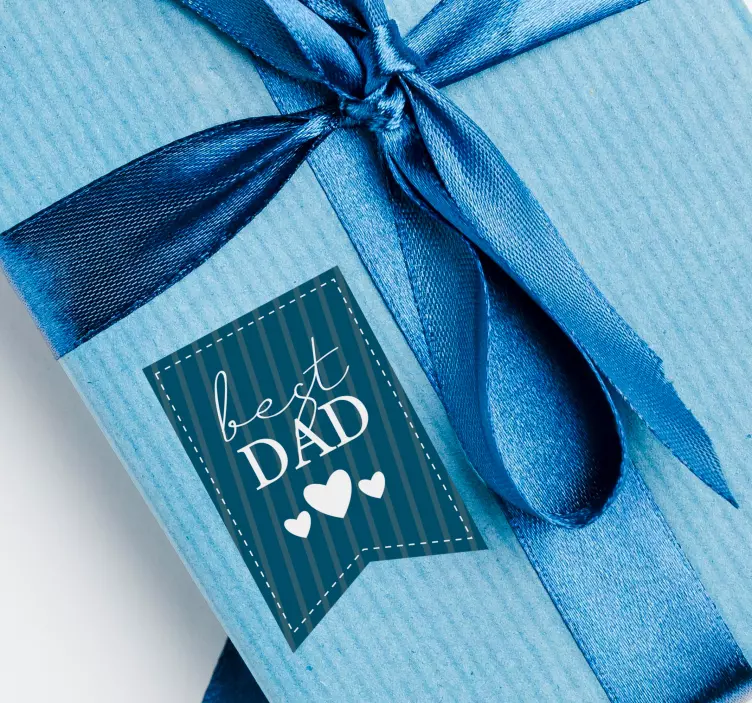 Vinilna nalepka etikete najboljši oče - TenStickers