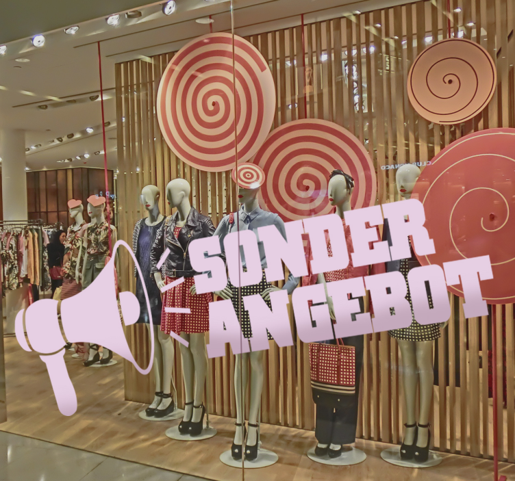 Vinilni ovitek za megafon nalepka za izložbe - TenStickers