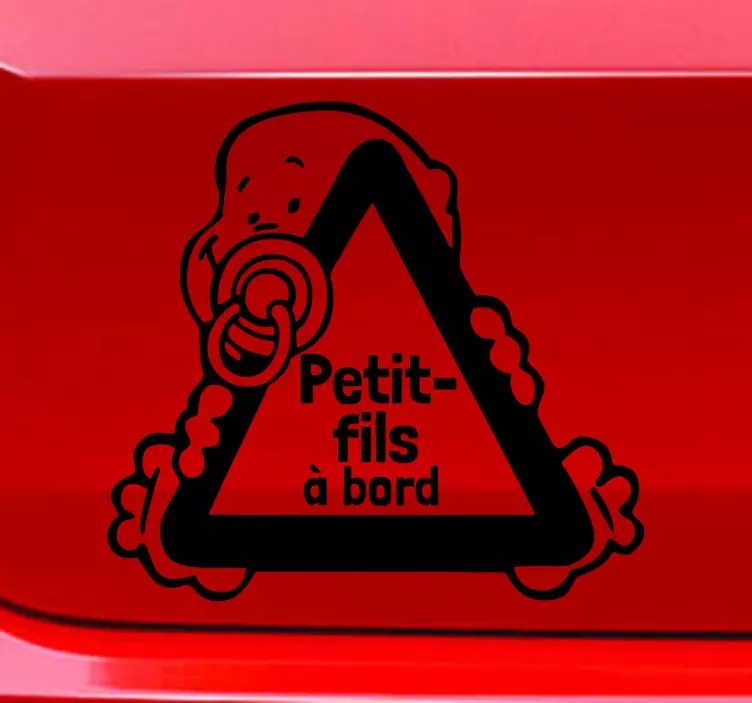 Vinilo decorativo nieto a bordofr otrok v avtu nalepka - TenStickers