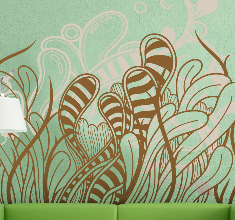 Vinilo decorativo plantas abstractas nalepka za rastline - TenStickers