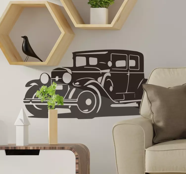 Nalepka za avto al capone in cadillac - TenStickers