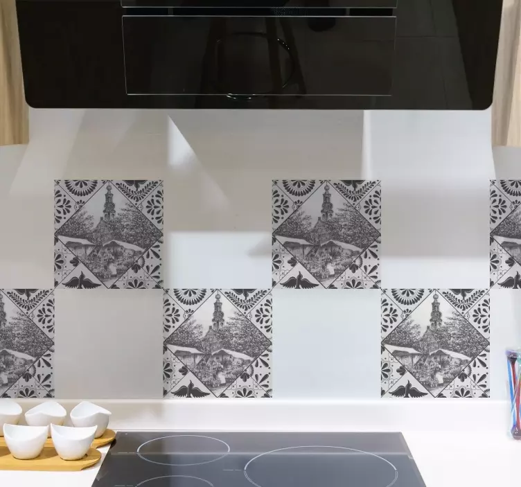 Vintage decorative pattern nalepka za ploščice - TenStickers