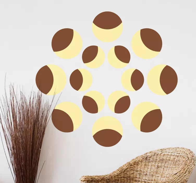 Vzorec kroga geometrijska nalepka - TenStickers