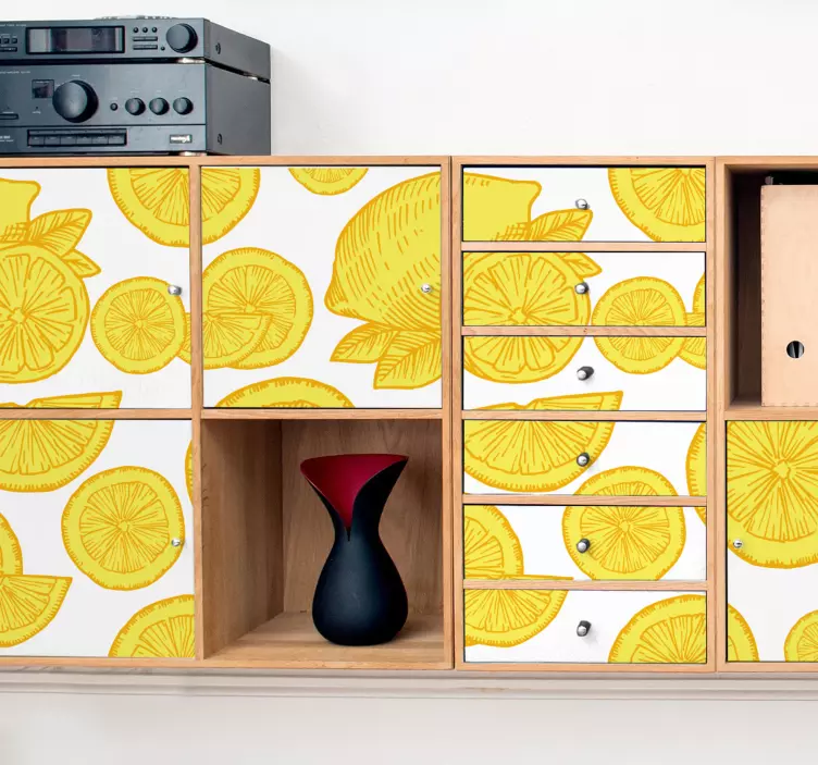 Vzorec limonine rezine nalepka živali - TenStickers