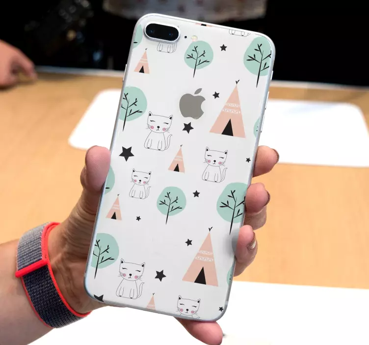 Vzorec ljubkega mucka nalepka živali - TenStickers