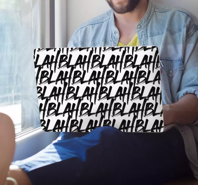 Vzorec ponavljajoče se fraze nalepka za prenosnik - TenStickers