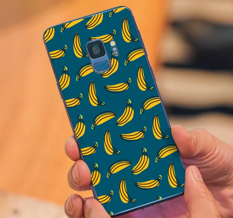 Vzorec rumene banane nalepka Samsung - TenStickers
