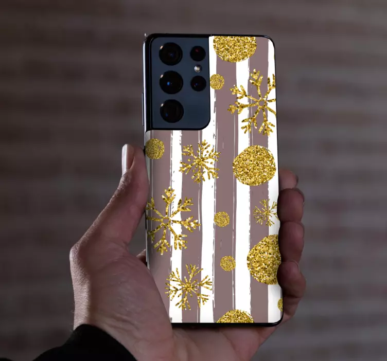 Snowflake pattern božična nalepka - TenStickers