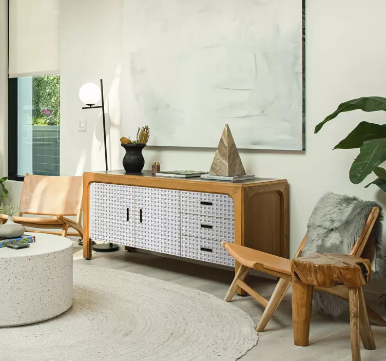 Tkani teksturni vzorec Nalepka za pohištvo - TenStickers