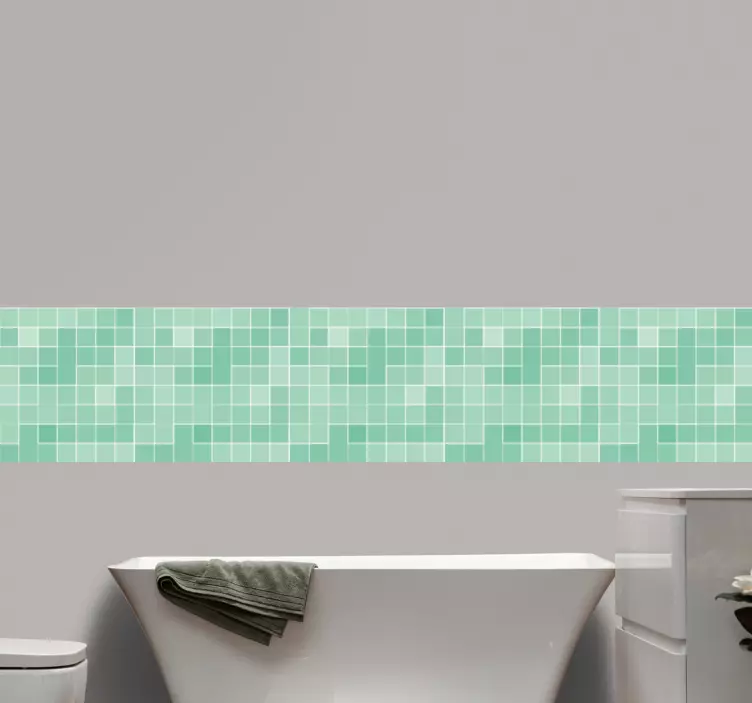 Vzorec v slogu mozaika nalepka za ploščice - TenStickers