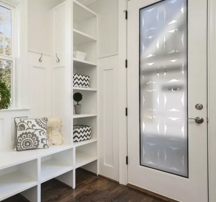 Vzorec za prosojno nalepko na vratih - TenStickers