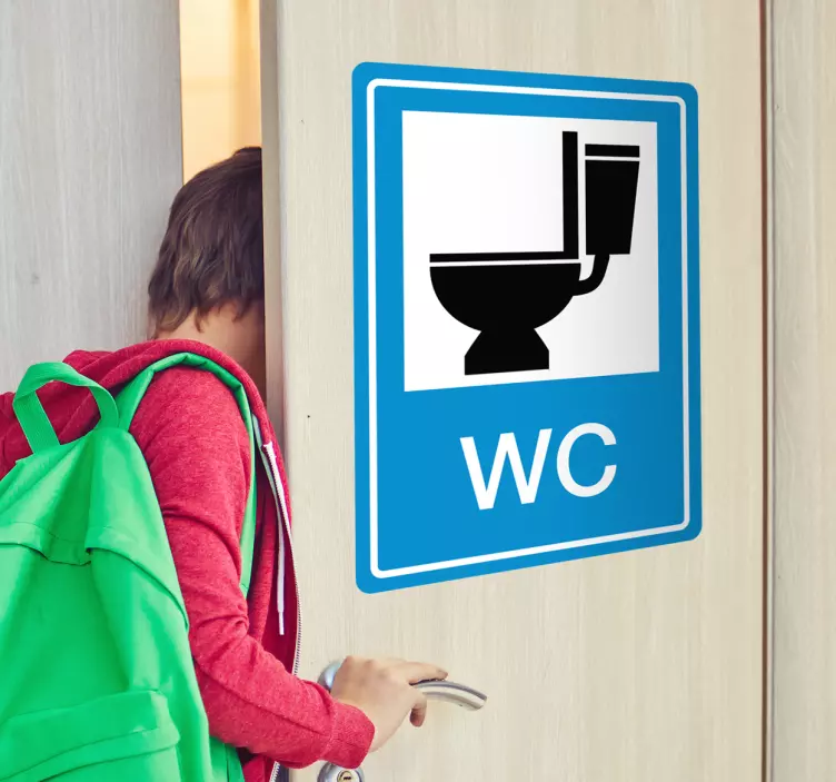 Wc nalepke wc znak - TenStickers