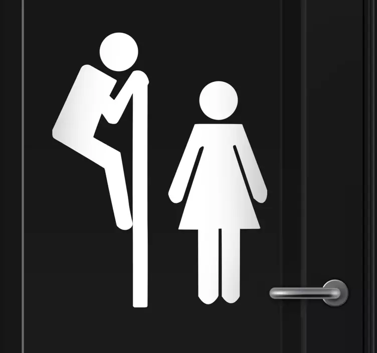 Wc peek kopalniška nalepka - TenStickers