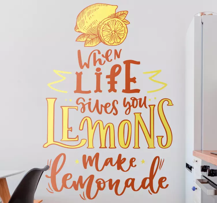 When life gives you lemons nalepka Živali - TenStickers