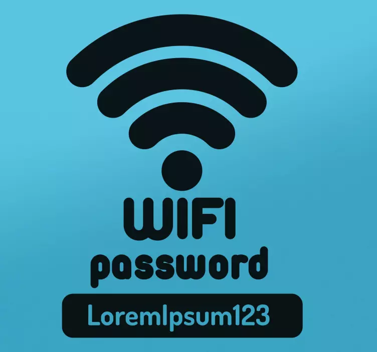 Wifi geslo internetne nalepke - - TenStickers