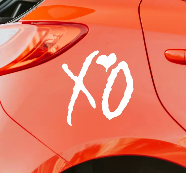 Xo logotip avtomobilske nalepke - TenStickers