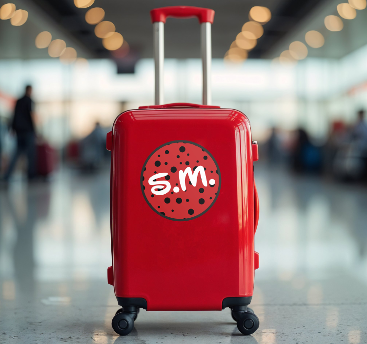 Začetnice kovčkov za otroke Prilagodljiva nalepka - TenStickers