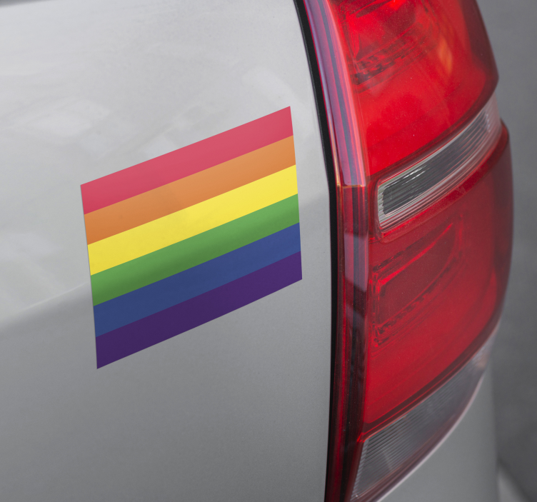 Zastava lgbtq nalepka za avto - TenStickers