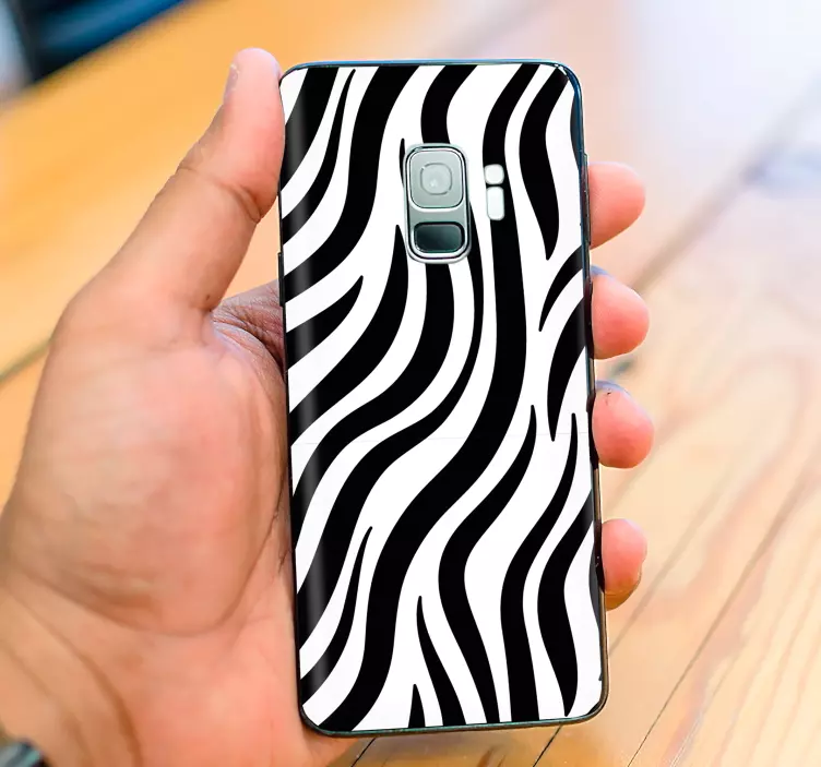 Zebra vzorec tekstura telefon nalepke - TenStickers