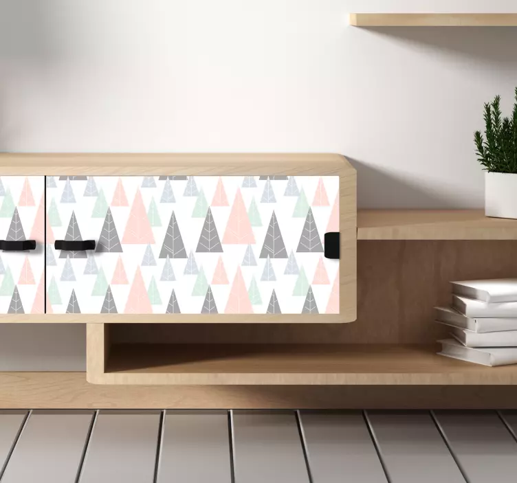 Nalepka pohištva za zimske jelke - TenStickers