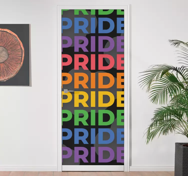 Vibrant pride statement ljubezenska nalepka - TenStickers