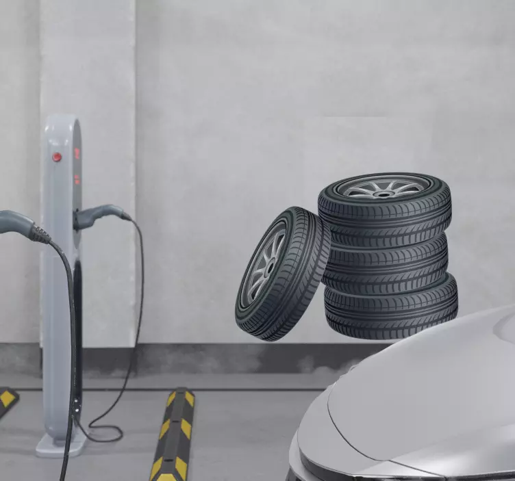 Zložene pnevmatike stenske nalepke - TenStickers