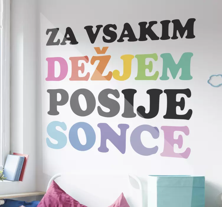 Znani slovenski pregovor priljubljen izrek decal - TenStickers