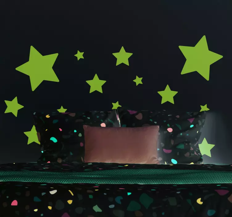 Zvezde različnih velikosti prostor stenske nalepke - TenStickers